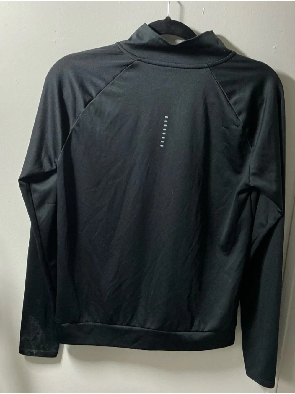 Nike Black Half-Zip Pullover with White Swoosh